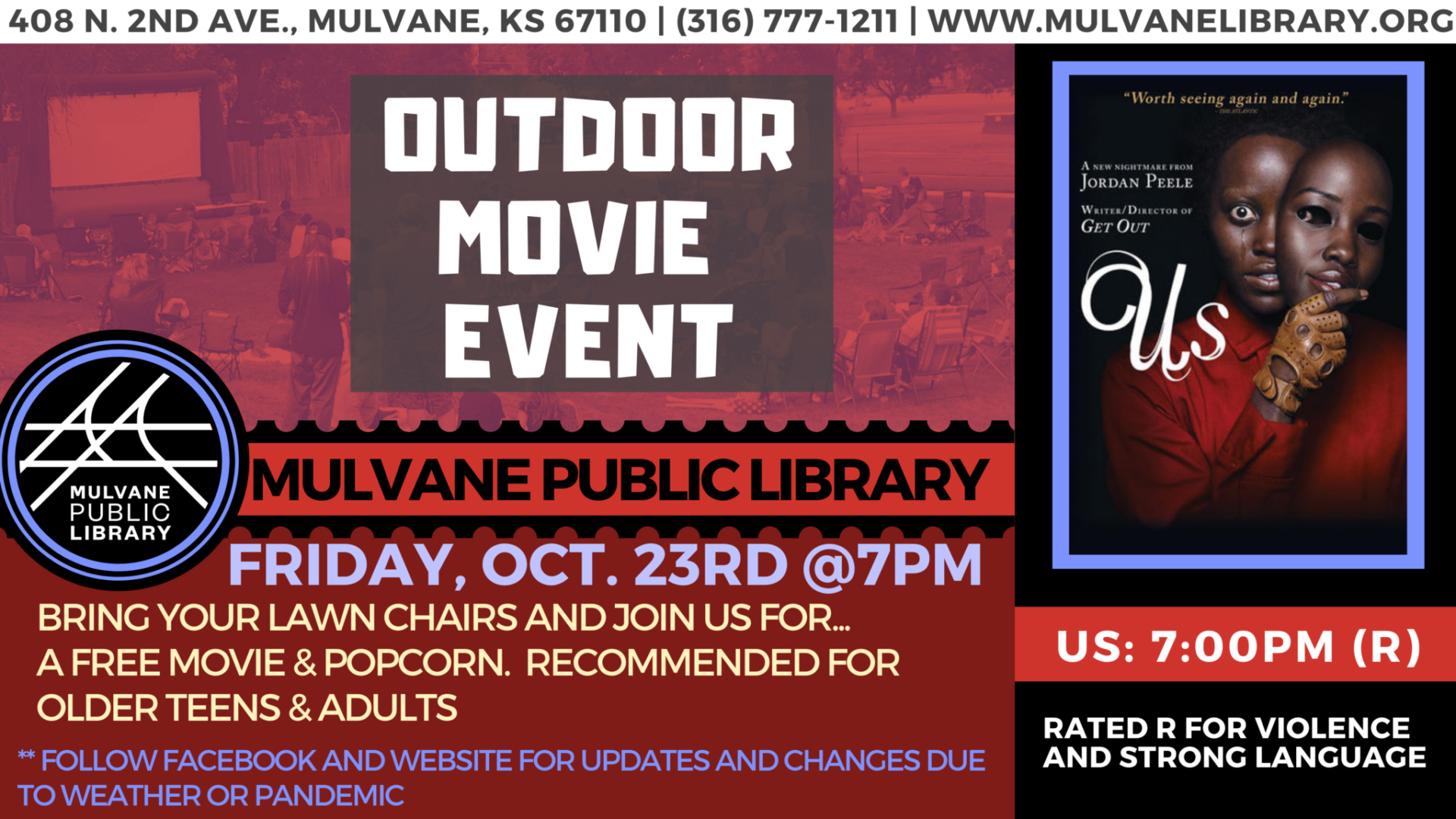 Outdoor Movie Night! – Mulvane Public Library